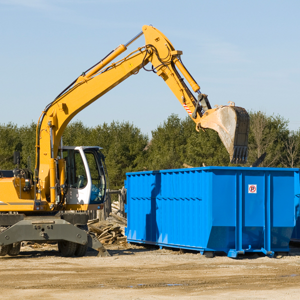 are there any restrictions on where a residential dumpster can be placed in Portales